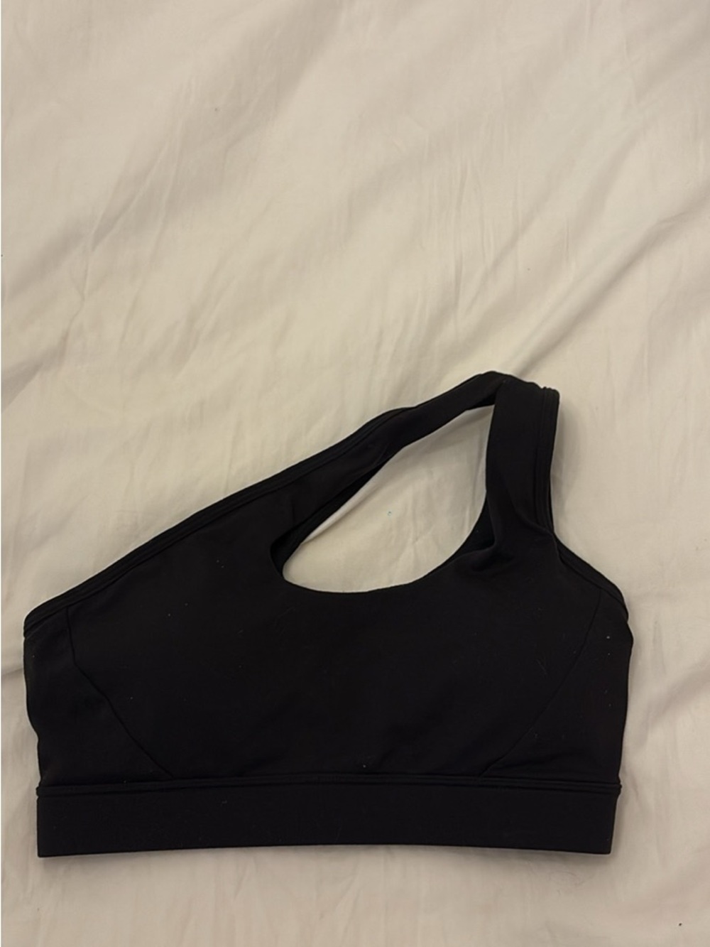 Black Asymmetric Sports Bralette - Women Intimates & Sleepwear